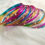 Rainbow Glass Bangles