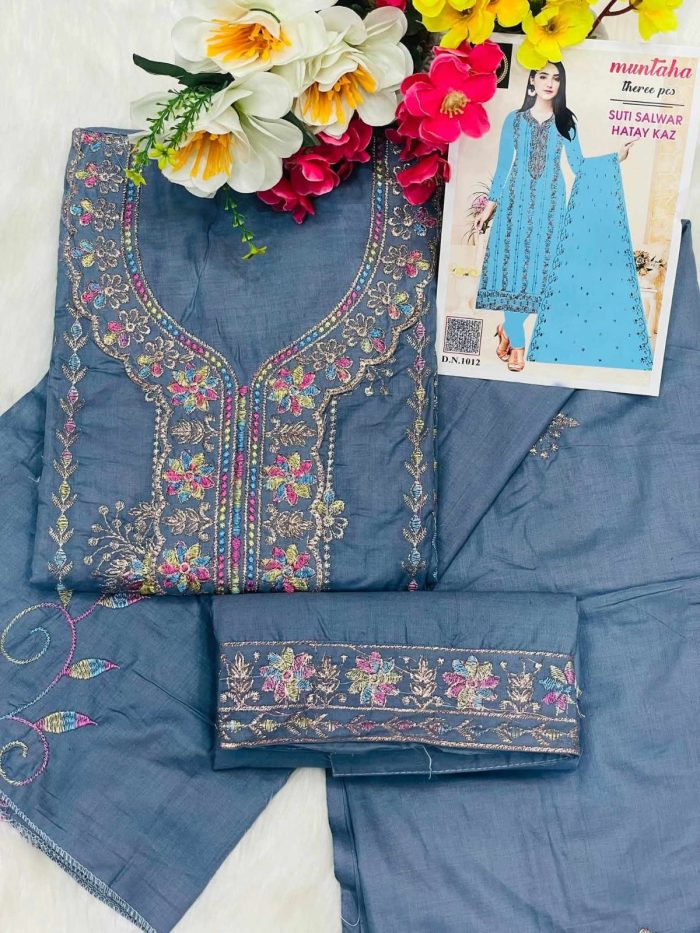 সুতি থ্রি পিচ - Image 5