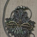 Vintage Antique Style Engraved Locket Pendant