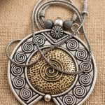 Vintage Antique Style Engraved Locket Pendant