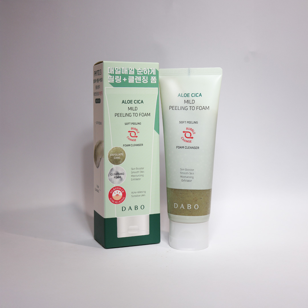 Dabo-Aloe-Cica-Mild-Peeling-To-Foam-120-ml-2-1 Dabo Aloe Cica Mild Peeling To Foam 120ml - Image 1