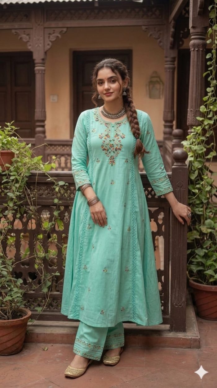 প্রিমিয়াম এমব্রয়ডারি ও মিরর ওয়ার্ক টু-পিস কালেকশন - Image 6