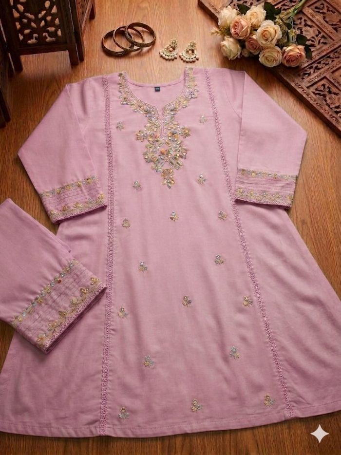 প্রিমিয়াম এমব্রয়ডারি ও মিরর ওয়ার্ক টু-পিস কালেকশন - Image 2