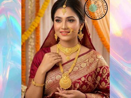 Bridal Gold Plated Temple Jewelry Set