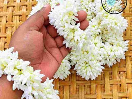 প্রিমিয়াম কৃত্তিম বেলী ফুলের খোঁপার গজরা — Reusable Jasmine Gajra for Hair Khopa